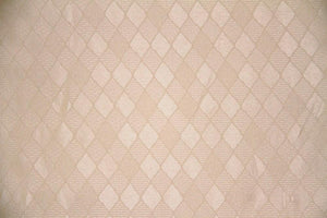 Discount Fabric SEMI-SHEER Beige Diamond Drapery