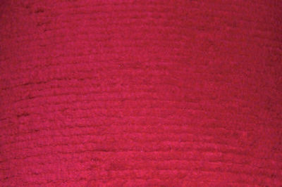Red Terry Chenille Fabric