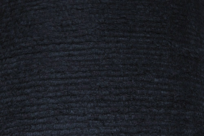 Black Terry Chenille Fabric