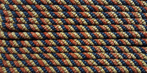 1/2" Navy, Burnt Sienna & Beige Decorative Cording - 5 Yards