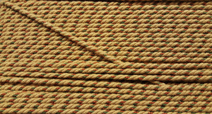 1/4" Gold, Olive & Burnt Sienna Decorative Cording - 5 Yards