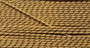 1/4" Gold, Olive & Burnt Sienna Decorative Cording - 5 Yards