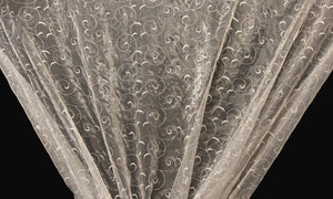 Ivory Embroidered Ambiance Organza