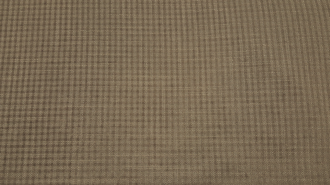 Discount Fabric UPHOLSTERY Taupe Check Upholstery Fabric