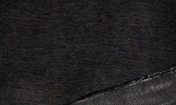 Discount Fabric CHENILLE Black Rib Upholstery